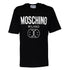 Moschino Bold Double Smiley Logo Black T-Shirt 222ZRJ07119039 1555
